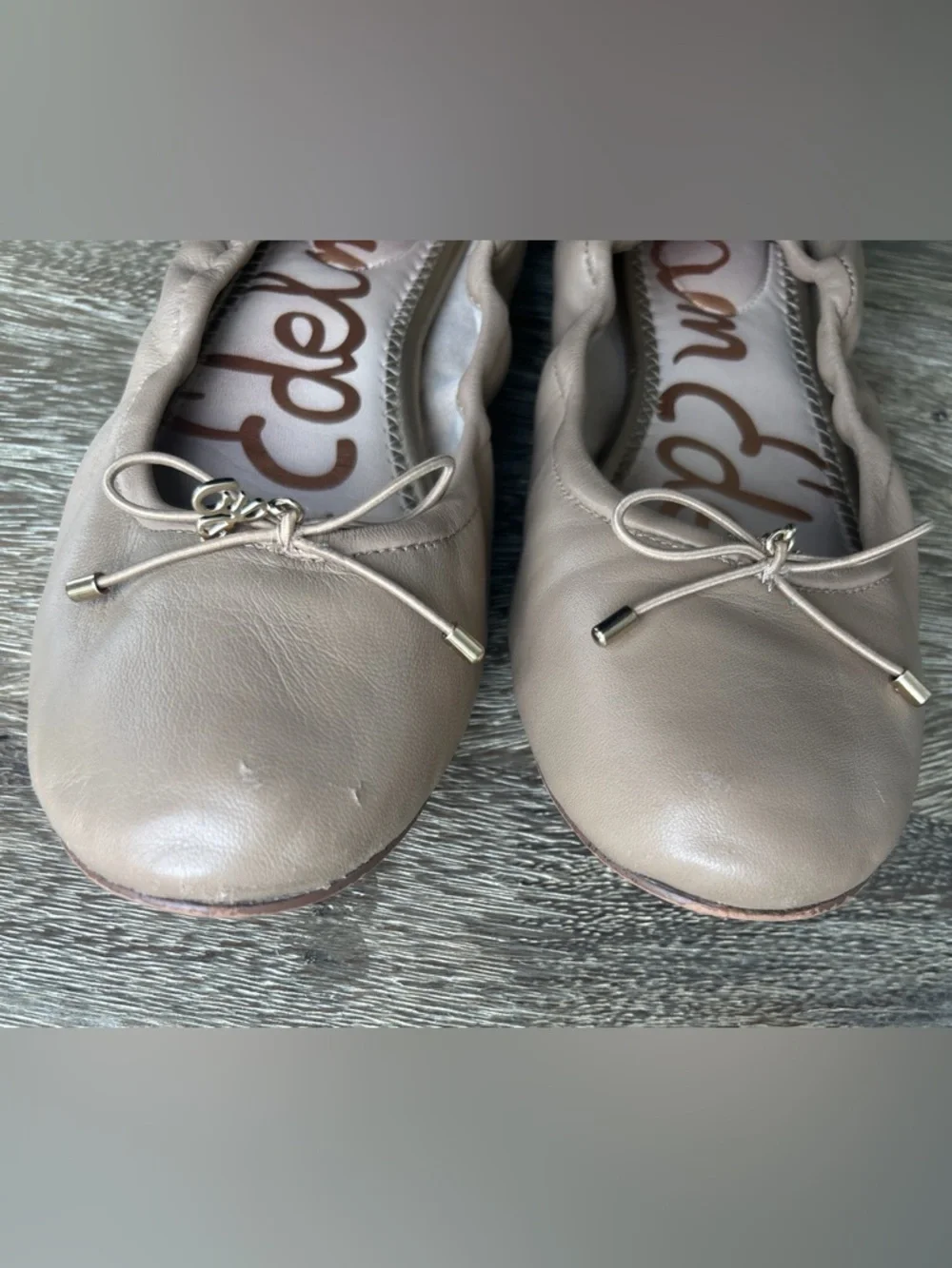 Sam Edelman Felicia Leather Ballet Flat, Tan Leather, Size 8 - Picture 8 of 8